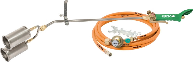 Perkeo TWIN TITAN Aufschweißbrenner-Set "Drachenflügel", 5m, 780/61/12/F3/T