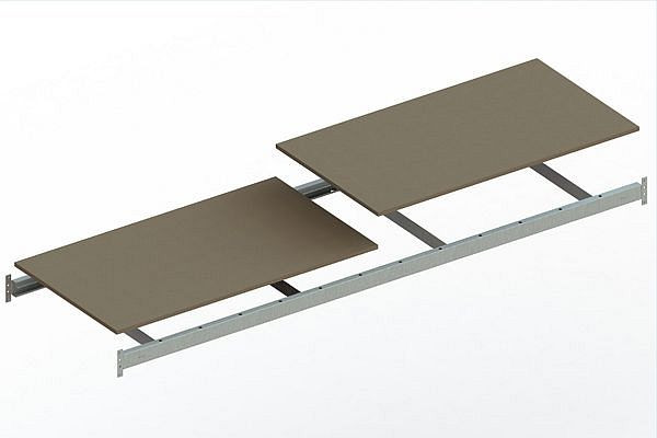 Meta MINI-RACK Zusatzboden 2600x800 mm, verzinkt, mit Spanplatte, 2003041