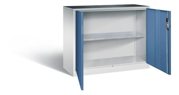 C+P Werkzeugschrank Acurado, H1000xB1200xT500mm, Farbe: Lichtgrau / Fernblau, Muldengriff, 8831-000 S10306