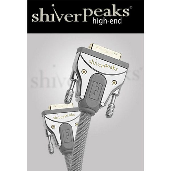 shiverpeaks HIGH-END-VGA-Anschlusskabel, VGA-Stecker auf VGA-Stecker, Metall-Stecker mit vergoldeten Kontakten,-Silber-Nylon, 7,5m, 78050-7-SPH-L