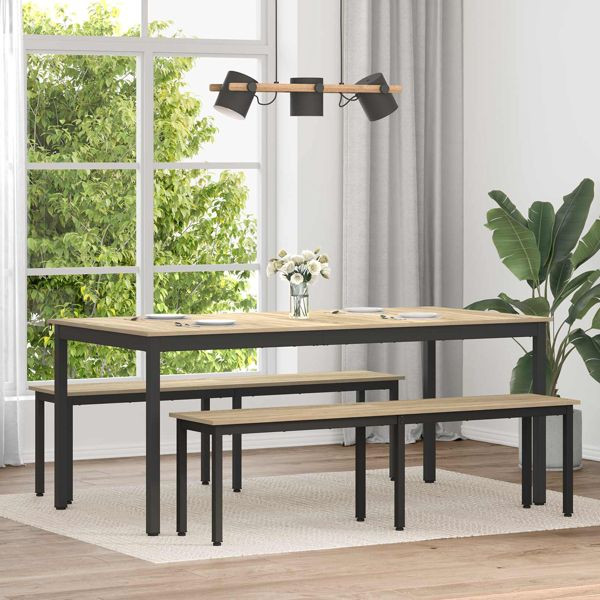 vidaXL Esstische Holzwerkstoff, 3415379, 8721364523388