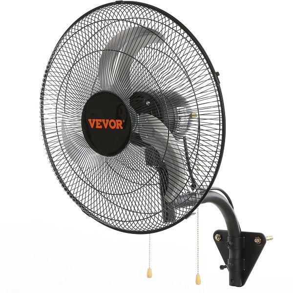 VEVOR Wandventilator, 44,45 cm Wandventilator 4000 CFM, 3 Geschwindigkeiten, Wohn- und Gewerbeventilator, Schwarz, GYBGSFSYCSF18BWP2V2