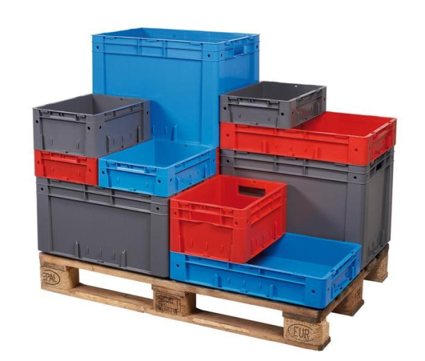 Schulte Euro-Stapelkasten 120 x 300 x 400, blau, Polypropylen, 20403