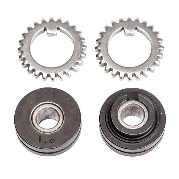 Schweißkraft Vorschubrollenpaar mit Zahnkranz für Röhrchendraht 1,6 mm, 1033616