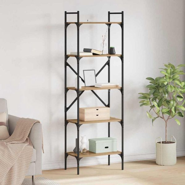 vidaXL Bücherregal Artisan-Eiche 56 x 32 x 174 cm Holzwerkstoff, 882147