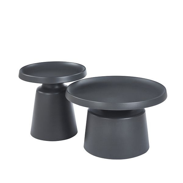 BEST Ferrero Beistelltisch Set, Anthrazit, 536632, 4262495890467