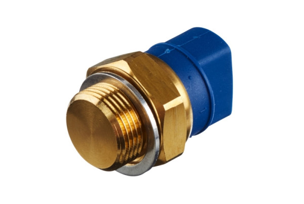 HELLA Temperaturschalter, Kühlerlüfter, 12V, 2-polig, Flachstecker, geschraubt, Schließer, 6ZT 007 801-011
