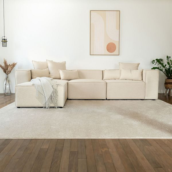 HOME DELUXE Modulares Sofa VERONA L - 327 x 207 cm Beige, 49371