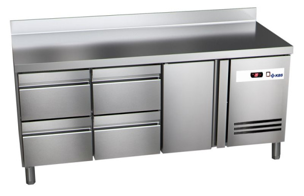 KBS Kühltisch Ready KT3004, Kühltisch KT3004, mit Aufkantung, 1 Türen und 4 1/2 Schubladen, 60221023