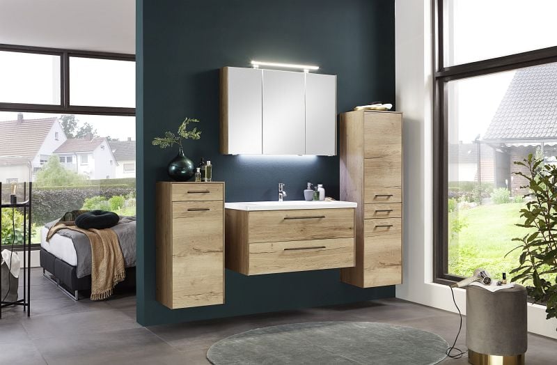 Marlin Bad 3400 Spiegelschrank 102 cm Eiche Struktur AS55 SLEB10A günstig  versandkostenfrei online kaufen: große Auswahl günstige Preise