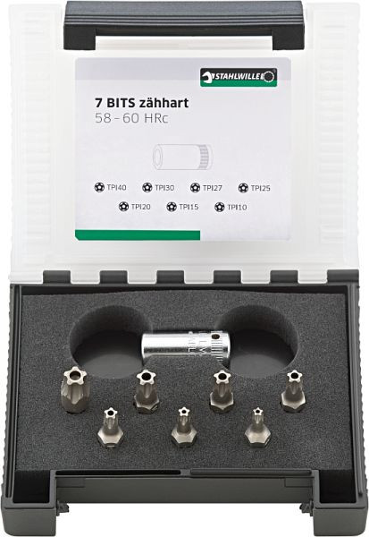 STAHLWILLE 6,3 mm (1/4") 5SternBit-Set Nr.1204/8 8-teilig, 96081113