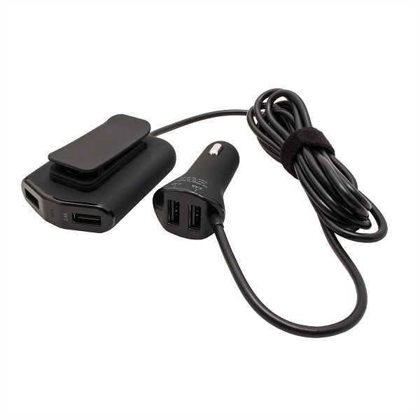 VALUE Car Charger mit 2+2 USB 2.0 Ports, schwarz, 19.99.1063