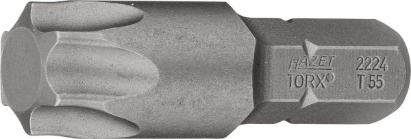 Hazet Bit, Sechskant massiv 8 (5/16 Zoll), Innen TORX® Profil, T55, 2224-T55