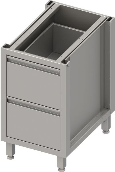 Stalgast Unterschrank BOX50 mit zwei Schubladen, 450x540x700 mm, BX45514