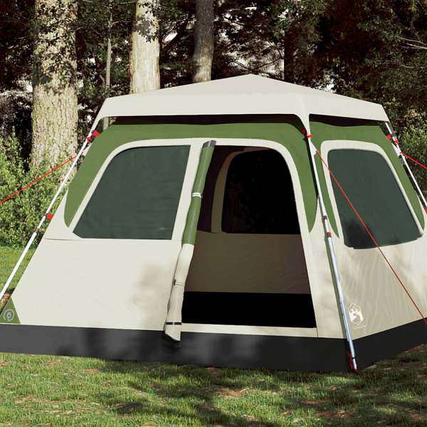 vidaXL Kuppel-Campingzelt 4 Personen Grün Quick Release, 4004230