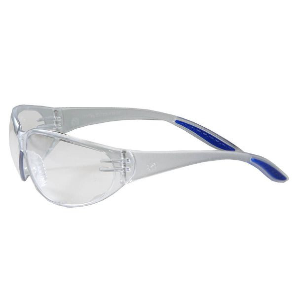 L+D STYLE CRYSTAL Schutzbrillen, EN 166F, farblose PC-Sichtscheiben, UV-Schutz 400, optische Güteklasse 1, VE: 12 Stück, 2670