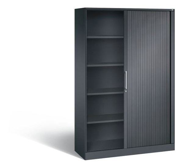 C+P Rollladenschrank Asisto, H1980xB1200xT435mm, Farbe: Schwarzgrau, Bügelgriff, 5 OH, 143001-000 S10012