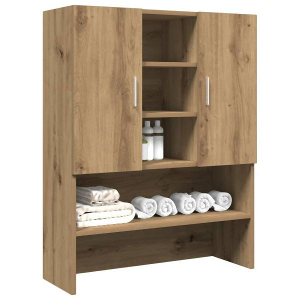 vidaXL Waschmaschinenschrank Artisan-Eiche 70,5x25,5x90 cm, 856638