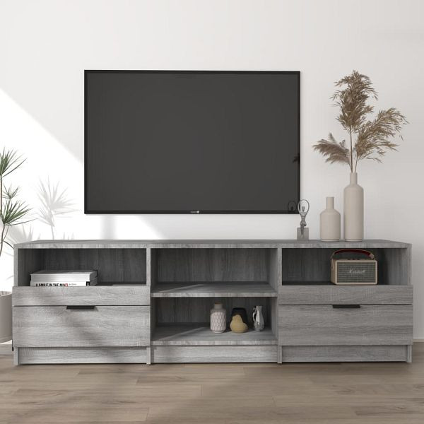 vidaXL TV-Schrank Grau Sonoma 150x33,5x45 cm Holzwerkstoff, 817115