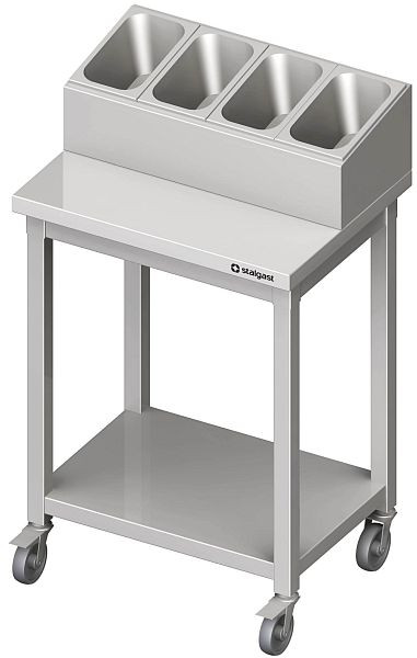 Stalgast Besteck und Tablettwagen, 655x500x1100 mm, verschweißt, VWN06506