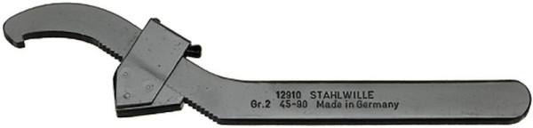 STAHLWILLE Verstellbarer Hakenschlüssel Nr.12910 Größe 3 95-165 mm, 44010003