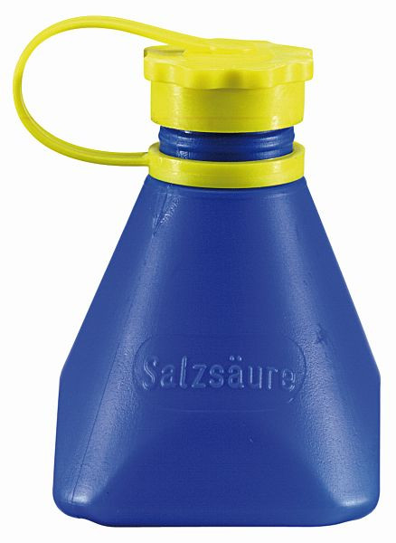 Freund Salzsäureflasche, blau, Gewicht: 90 Gramm, Maße: 150 ml, 3330000 Ausführung: Mit Auslaufstopp, 03330001