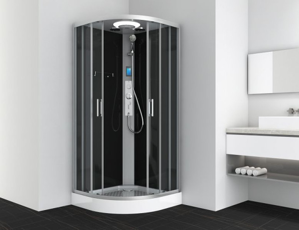Sanotechnik Komplettduschkabine AUSTIN 90x90x215cm chrom (Bausatz), CL20