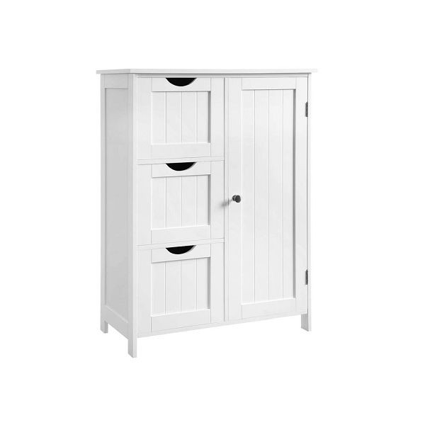 VASAGLE Schrank mit 3 großen Schubladen, BBC49WT, 6955880341306