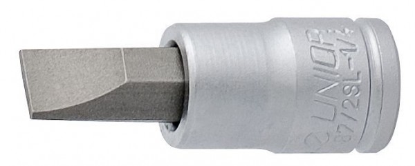 Unior Schraubendreher-Einsatz 1/4" für Schlitzschrauben, 1,2x7,0 mm, 607897