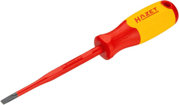 Hazet Elektriker-Schraubendreher, schutzisoliert, Schlitz Profil, SW 1 x 5,5 mm, 811KV-55