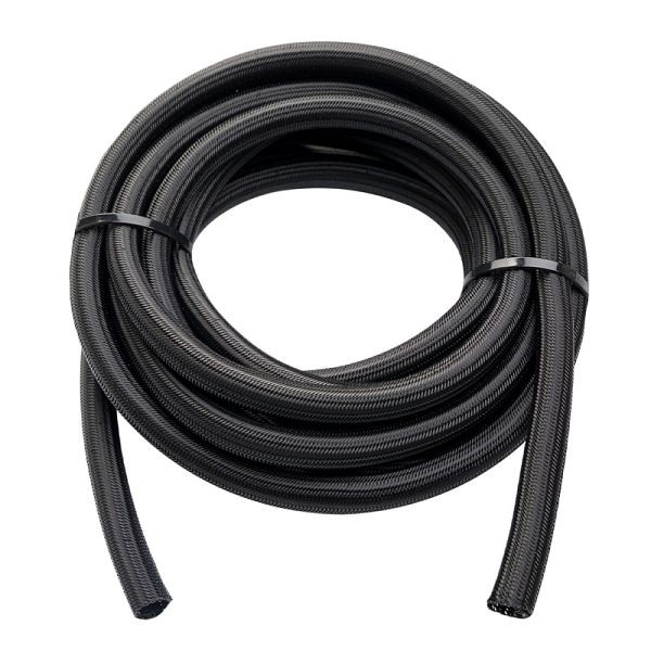 WATTSTUNDE Geflechtsschlauch offen 13mm schwarz, VE: 5 Meter, 909-1081