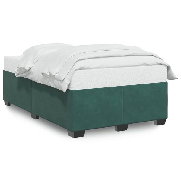 vidaXL Bettgestell Dunkelgrün 120x190 cm Samt, Top-Qualität, 3284622