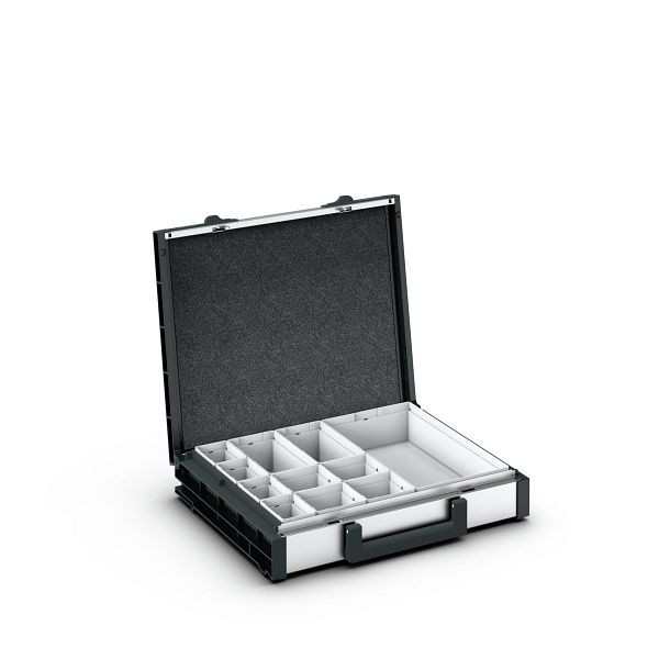 bott varioCase M 84 mit 11 Boxen, BxTxH: 396x337x84mm, Aluminium eloxiert, 72511017.97V