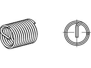 ART 88331 AMECOIL Gewindeeinsätze A 2 AM 14 x 1,25 x 12,4 VE=S (15 Stück)