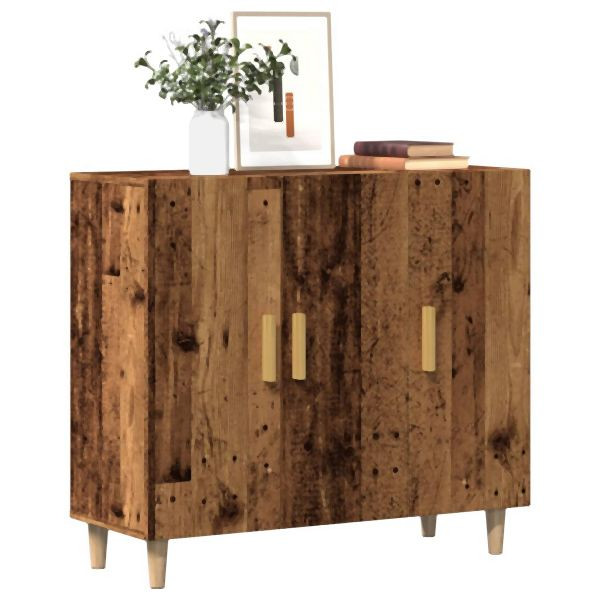 vidaXL Sideboard Altholz-Optik 90x34x80 cm Holzwerkstoff, 856890