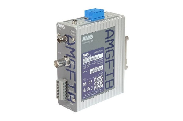 AMG Systems 1-Kanal CVI/TVI/AHD/CVBS Video Transmitter, 2x Kontakt in Videorichtung, 1x in Return, Multimode 1 km, 1 Faser, 1310nm, AMGFIB-1VT-3CC-M1A