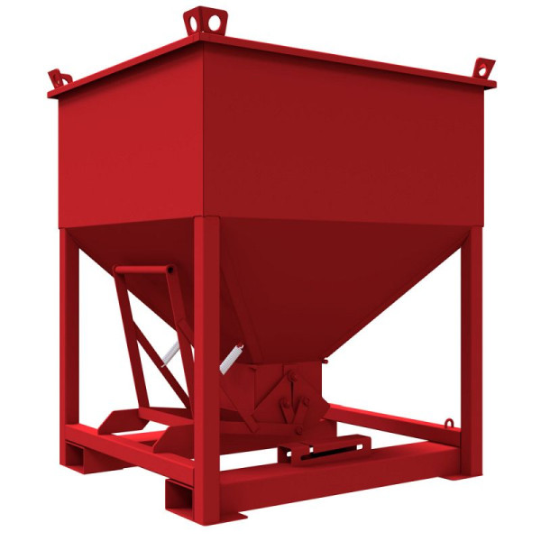 STEIN HGS Betonsilo, rot, 1000 L, Rubinrot (RAL 3003), Stahl, 80503.0001