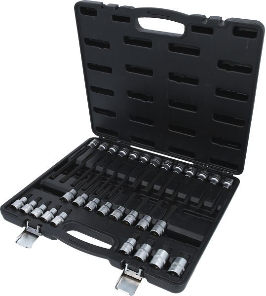 KS Tools 1/2" Bit-Stecknuss-Satz für Innensechskant-Schrauben, 30-tlg, 911.4510