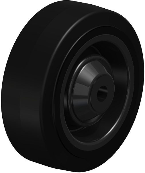 Blickle POEV 100/10K Rad aus Elastik-Vollgummi, Schwarz, 558569
