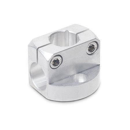Ganter Fuß-Klemmhalter, Aluminium (GN 473-B8-MT), VE: 10 Stück, 473-B8-MT