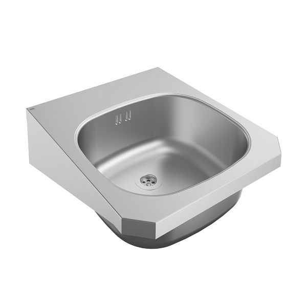 KWC Einzelwaschtisch, ANIMA, Edelstahl, 400x150x452 mm, ohne Hahnlauf, mit Überlauf, 2030499147