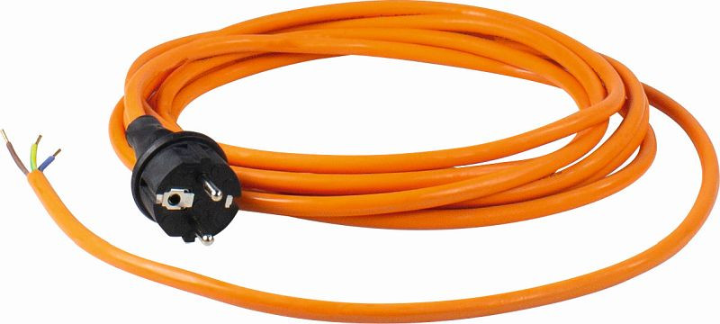 as-Schwabe Pur-Baustellen-Anschlussleitung 5m, orange Baustellenleitung H07BQ-F 3G1,0, 70919