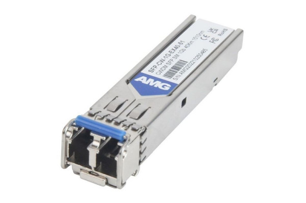 AMG Systems SFP, 1Gb/s, Doppelfaser, Singlemode, 40km Reichweite Tx/Rx: 1510nm, LC, DDM, DWDM, SFP-CW-1G-EX40-51