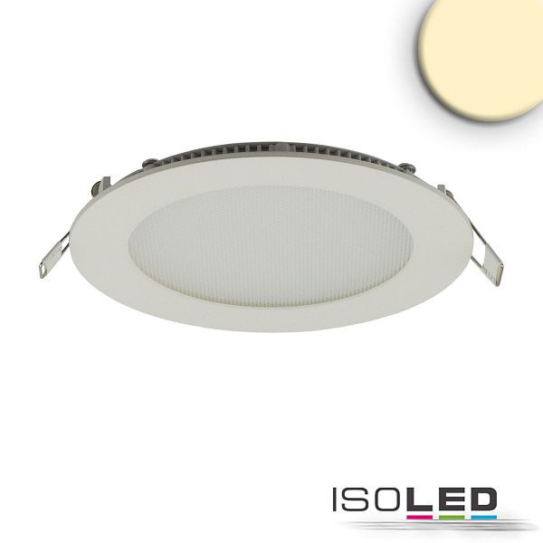 ISOLED LED Downlight, 9W, rund, ultraflach, blendungsreduziert, weiß, warmweiß, dimmbar CRI90, 115457