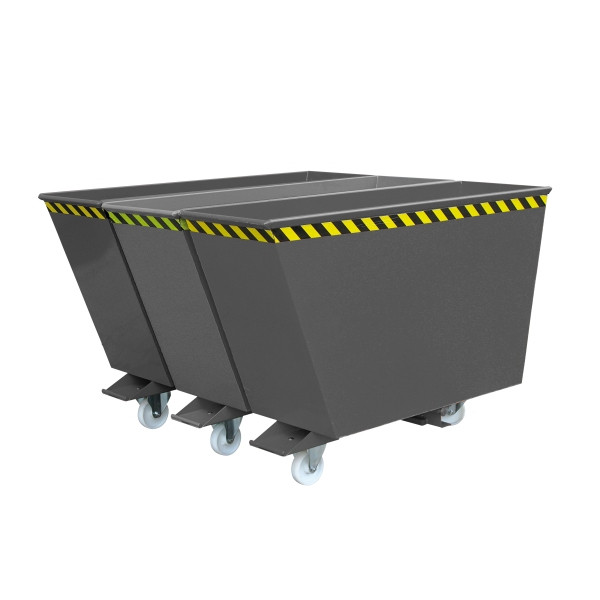 Eichinger Industrie Kippbehälter Sortiersystem 2in1 oder "3in1", 2x900 Liter, anthrazitgrau, 20250200000096