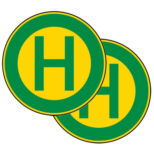 Stein HGS Haltestelle, doppelseitig Nr. 224-40, RA1, Flachform 2 mm, 224-40-111