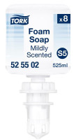 Produktbild von Tork Schaumseife mild duftend System S5, VE: 0,525 L, 525502 Tork Schaumseife mild duftend System S5, VE: 0,525 L, 525502