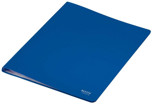 LEITZ 4677 Sichthüllenmappe Recycle, A4, 40 Hüllen, PP, klimaneutral, blau, 4677-00-35
