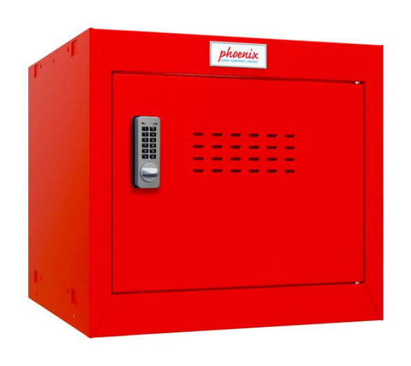 phoenix CL-Serie Größe 1 Würfelschließfach in Rot mit elektronischem Schloss, CL0344RRE