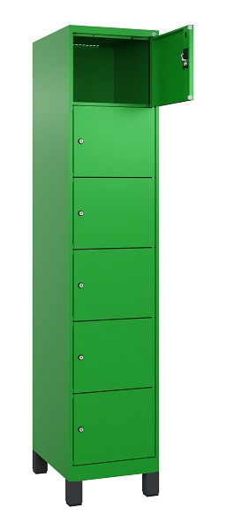 C+P Schließfachschrank Evolo PLUS, mit Füßen, 6 Fächer, 1950x400x500mm, 6037/60, 049010-126 S10026